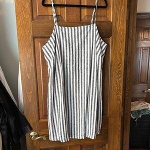 A New Day Black and White Spaghetti Strap Sundress
